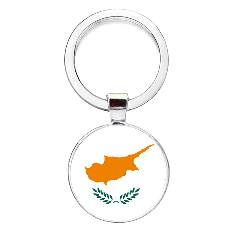 2026 National Flag Keychain Serbia France Spain Uruguay Croatia Chile Romania Netherlands Switzerland Brazil Football Keyring