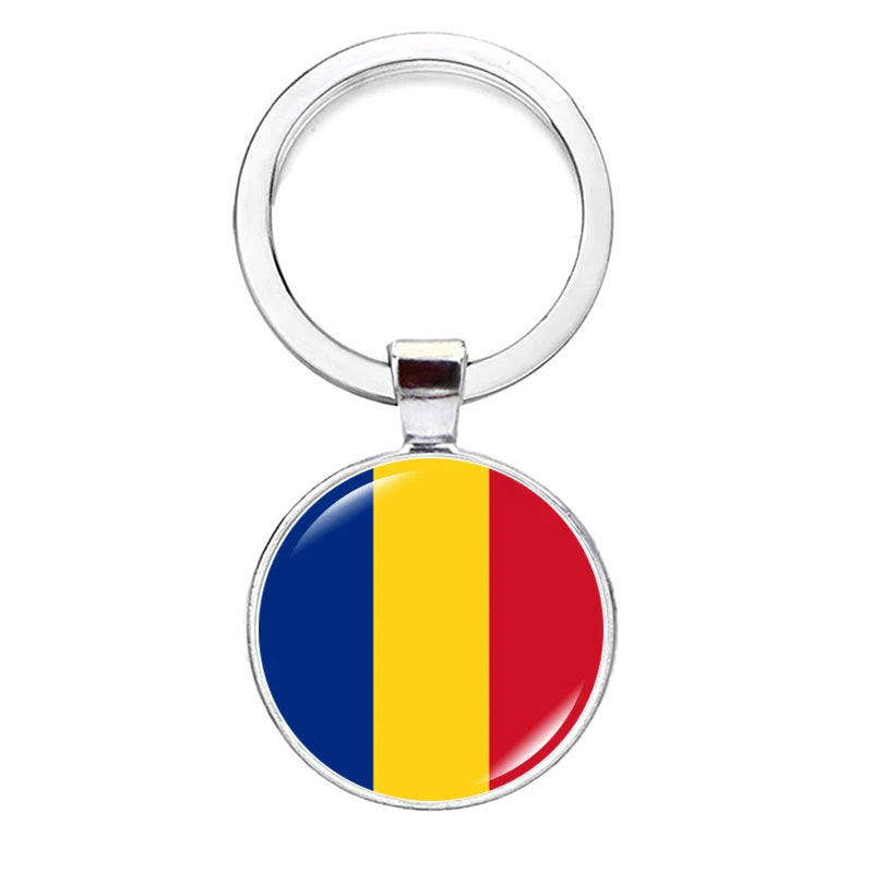 2026 National Flag Keychain Serbia France Spain Uruguay Croatia Chile Romania Netherlands Switzerland Brazil Football Keyring