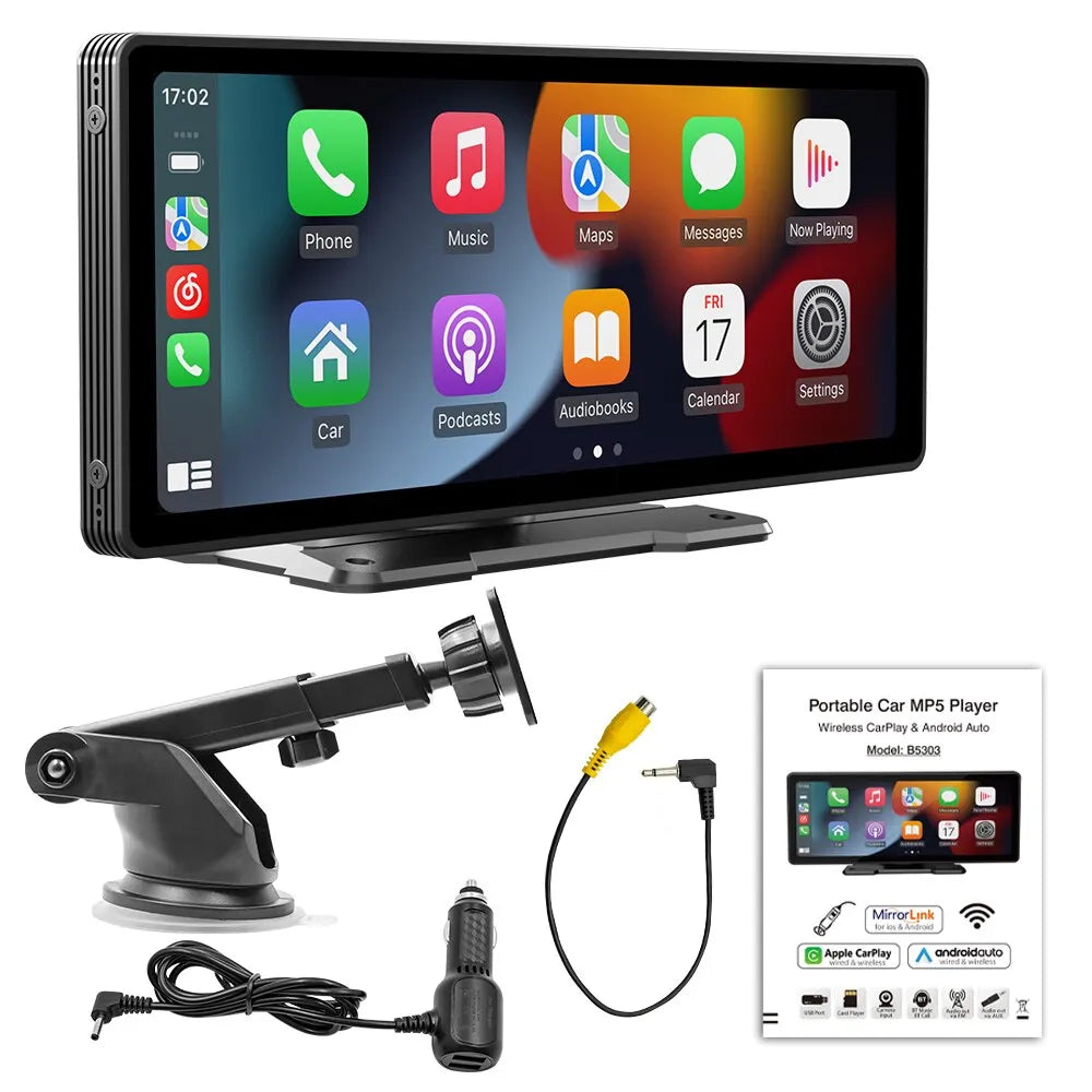 Universal 10.26” Screen Wireless Carplay for Apple Or Android