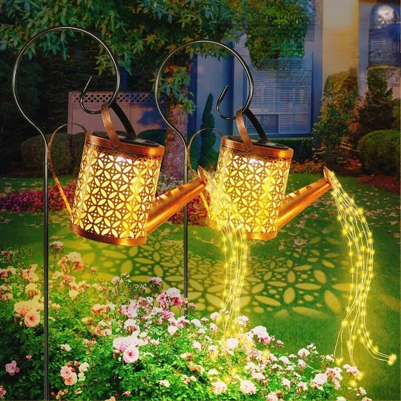 Solar Water Kettle Light Outdoor Garden Landscape Insert Lights