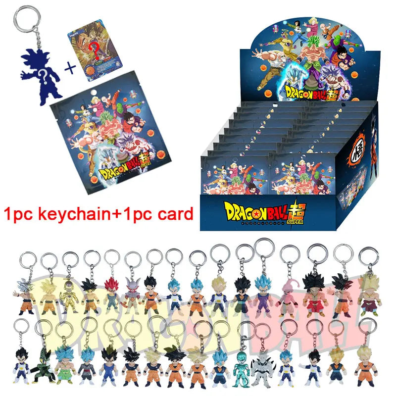 Dragon Ball Figures Blind Box Toy Super Saiyan Goku Vegeta Keychain Anime PVC Collection Model Toys For Kids Gifts