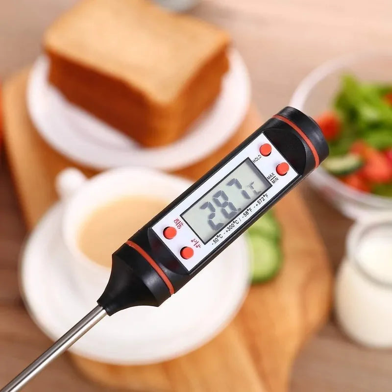 Digital Thermometer with 15cm Long Probe Candle Making Kits Measure Liquid Soy Paraffin Wax Baked Milk Meat BBQ Wax Melts