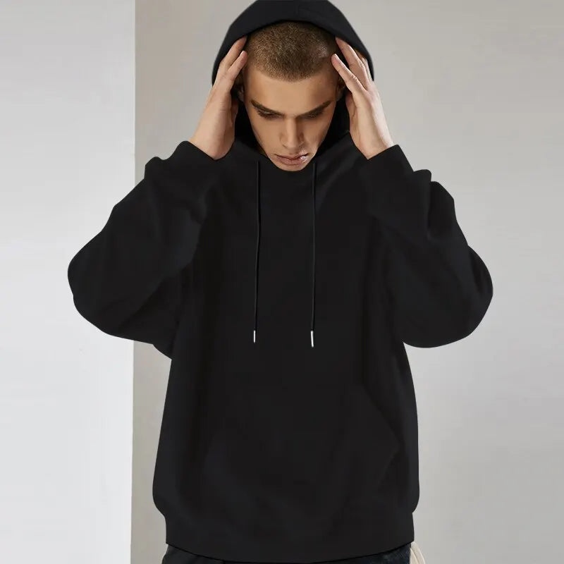 Men's New All-In-One Hooded Solid Color