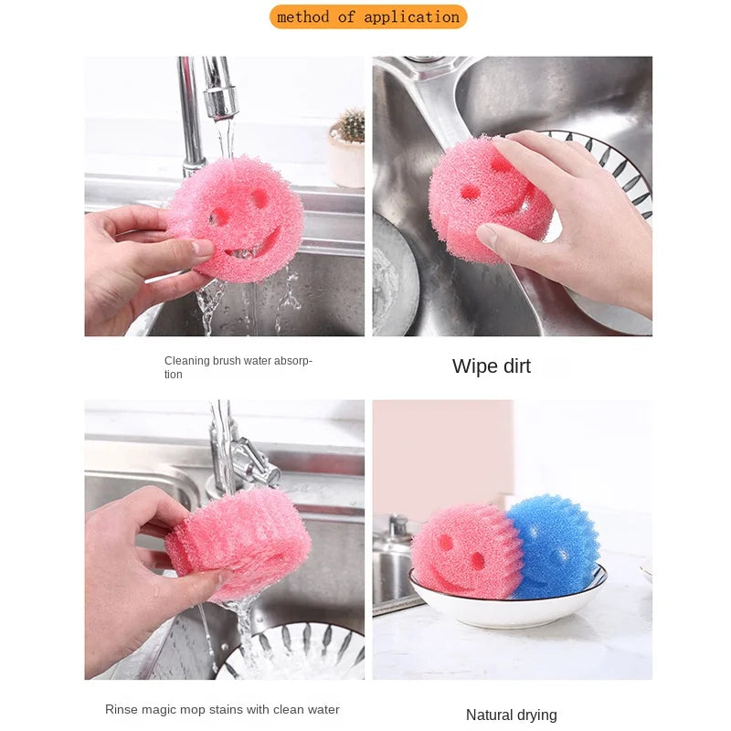 Magic Dishwashing Sponge Scratch Free Multipurpose Dish Sponges For Stain Odor Resistant Kitchen Scrubber Tableware Cleaning