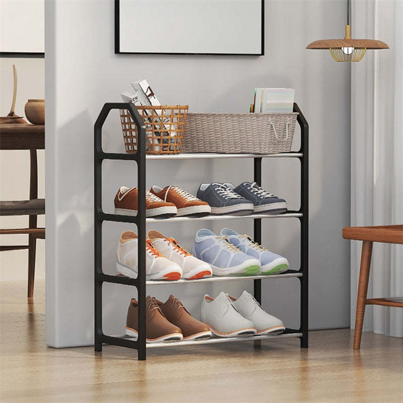 Stylish and Practical Shoe Cabinet with 4 Tiers