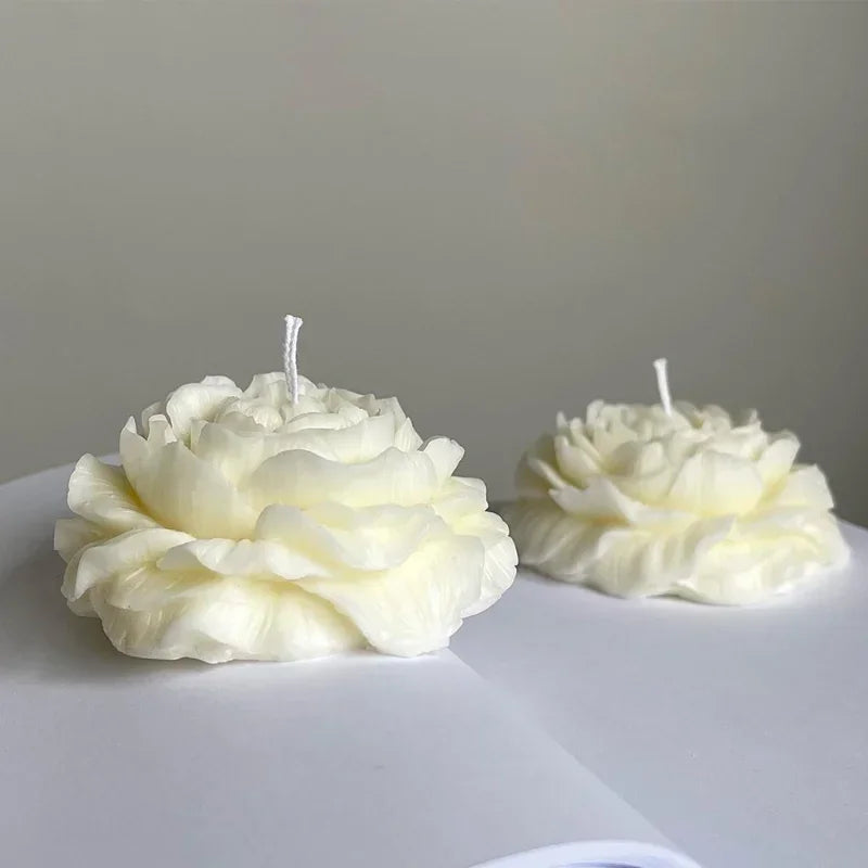 3D Large Peony Silicone Candle flower