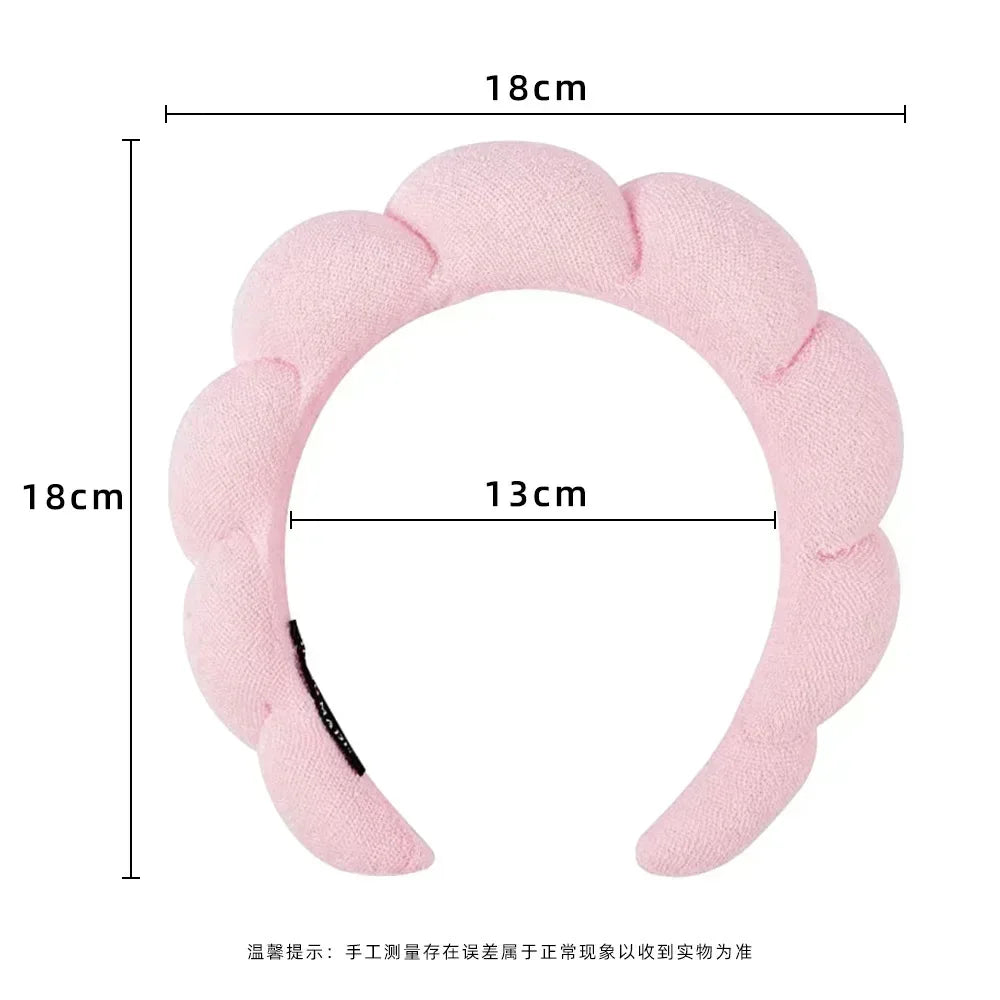 Makeup Headband Puffy Sponge Spa Head bands for Women