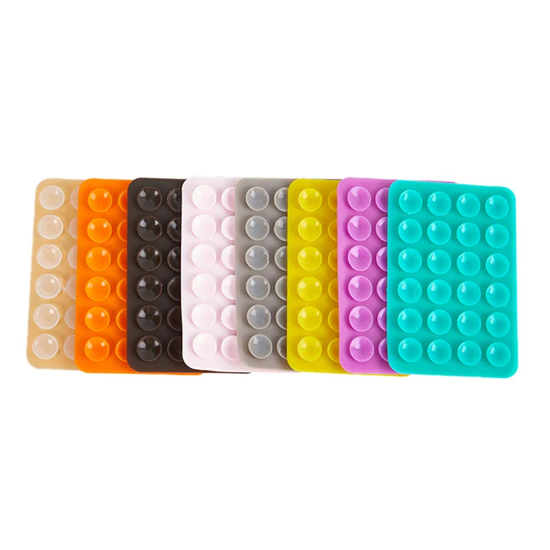 Backed Silicone Suction Pad For Mobile Phone Fixture Suction Cup Backed Adhesive Silicone Rubber Sucker Pad For Fixed Pad