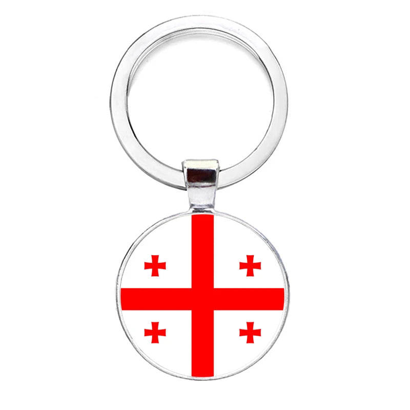 2026 National Flag Keychain Serbia France Spain Uruguay Croatia Chile Romania Netherlands Switzerland Brazil Football Keyring