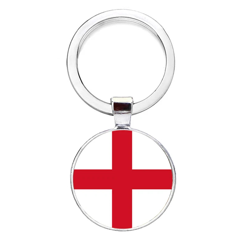 2026 National Flag Keychain Serbia France Spain Uruguay Croatia Chile Romania Netherlands Switzerland Brazil Football Keyring