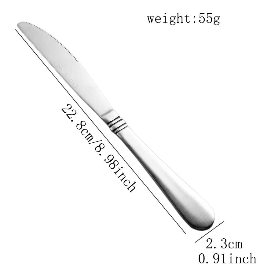 stainless steel knife set