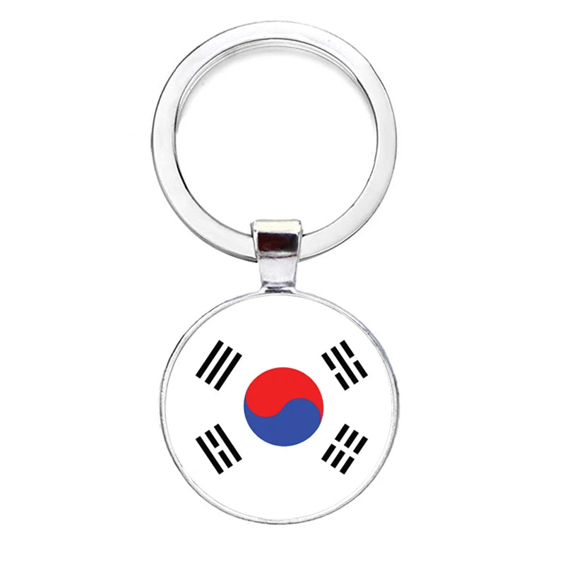 2026 National Flag Keychain Serbia France Spain Uruguay Croatia Chile Romania Netherlands Switzerland Brazil Football Keyring