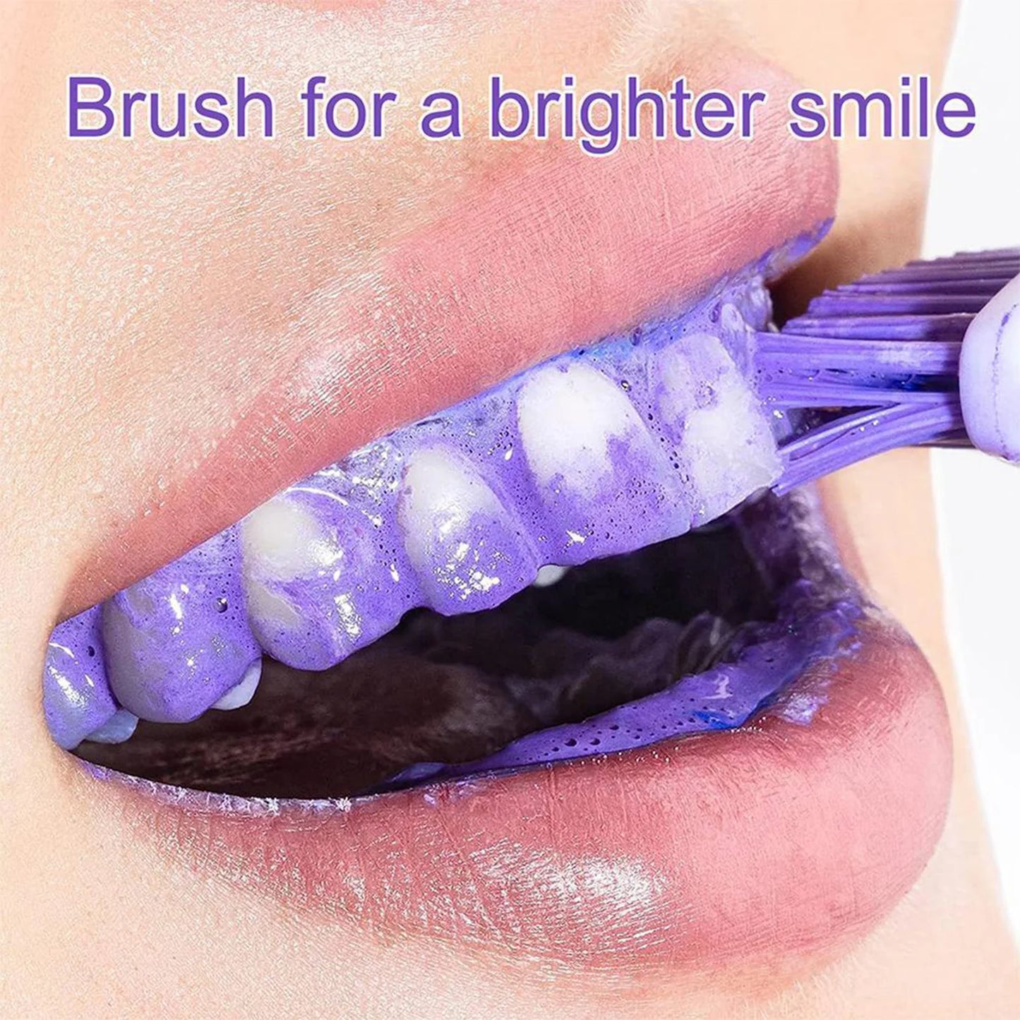 V34 Mousse Foam Toothpaste Purple Whitening Cleaning