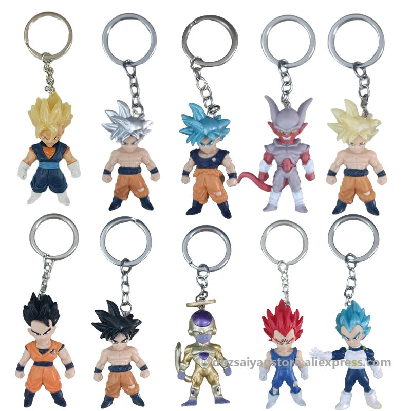 Dragon Ball Figures Blind Box Toy Super Saiyan Goku Vegeta Keychain Anime PVC Collection Model Toys For Kids Gifts