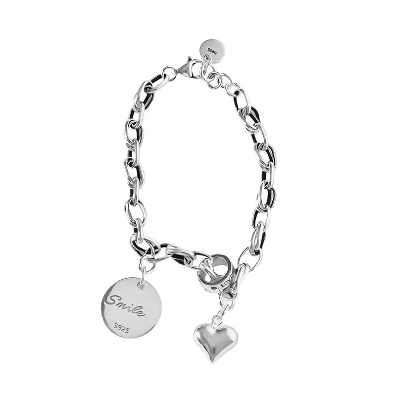 VENTFILLE 925 Sterling Silver Thai Silver Bracelet for Women