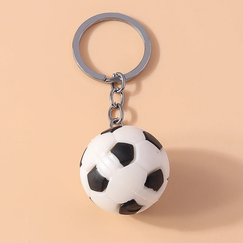 Aihua 1Pc 3D Simulation Sports Football Pendant Keychain Countries Ball Flag Key Chain For Fans Car Bag Backpack Accessories
