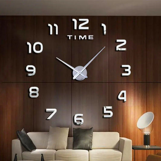 2023 Modern Design Large Wall Clock 3D DIY Quartz Clocks