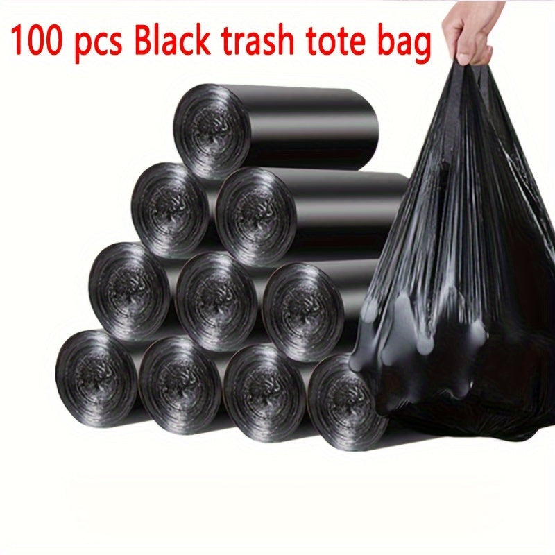 100pcs Heavy-Duty Leak-Proof Trash Bags - Perfect For Kitchen