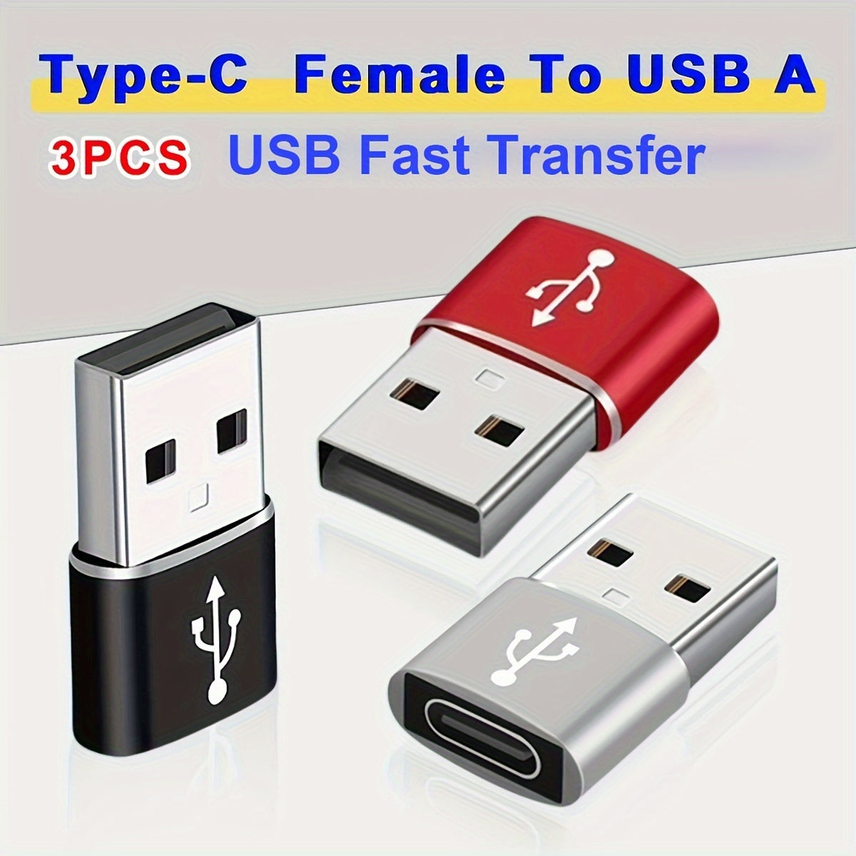 USB C Female To USB A Male Adapter, Type C To USB A Charger Cable