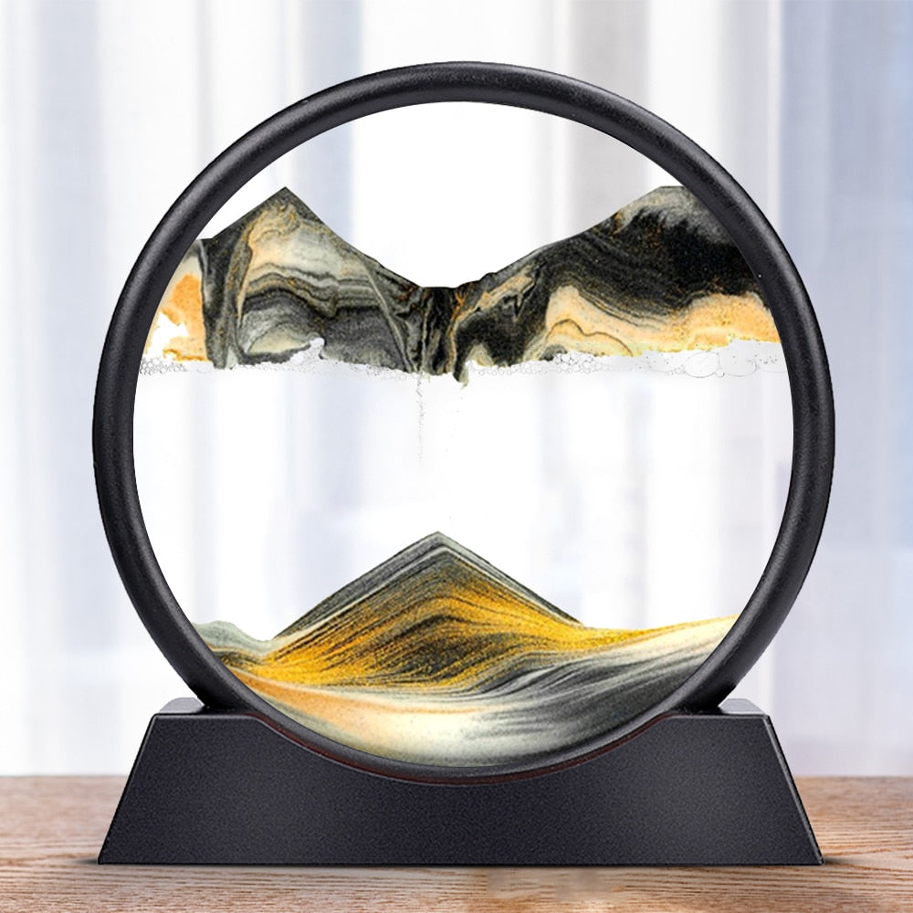 3D hourglass sand art