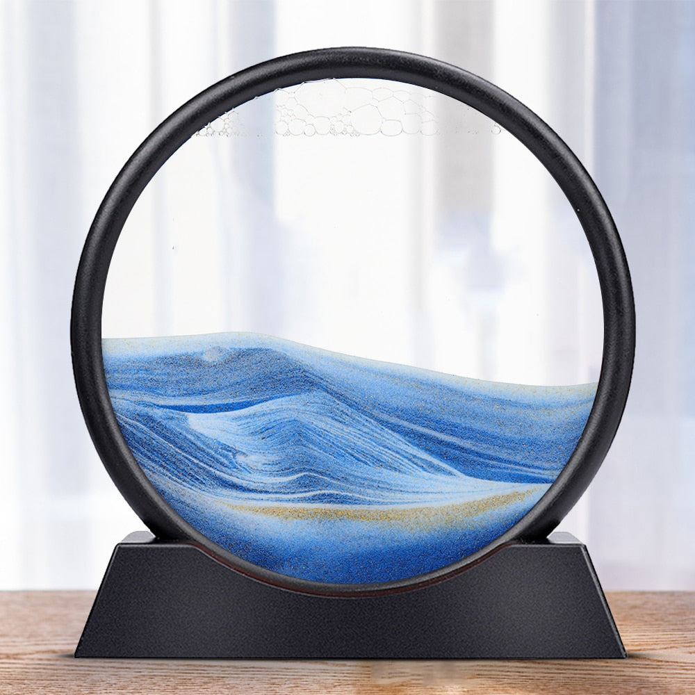 3D hourglass sand art