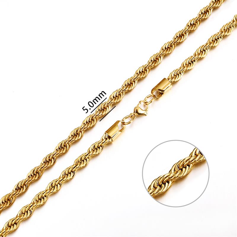 2mm-7mm Rope Chain