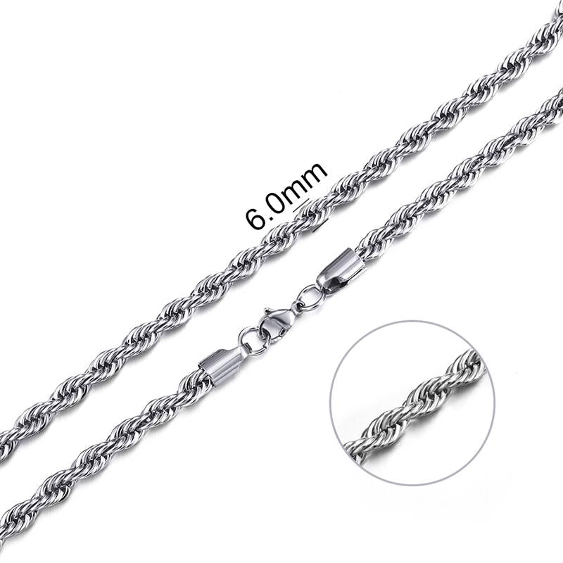 2mm-7mm Rope Chain