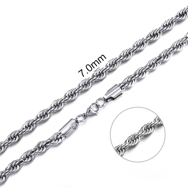 2mm-7mm Rope Chain