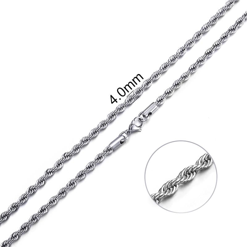 2mm-7mm Rope Chain