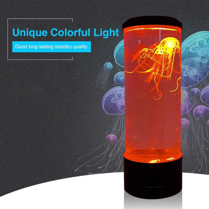 Led jellyfish lamp