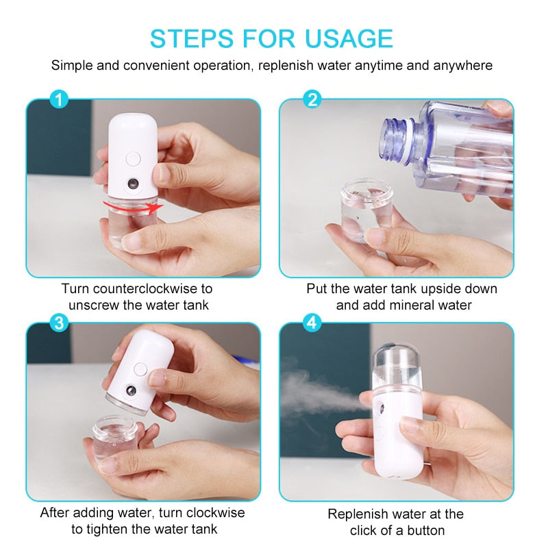 Nano Spray Face Steamer Moisturizing Anti Aging