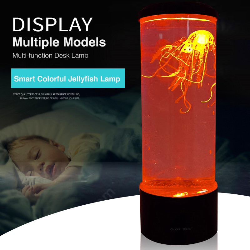 Led jellyfish lamp