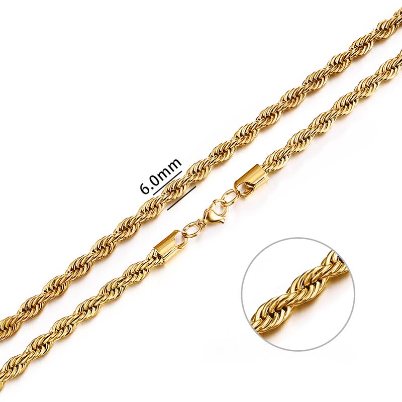 2mm-7mm Rope Chain