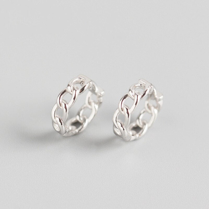 Small silver earrings