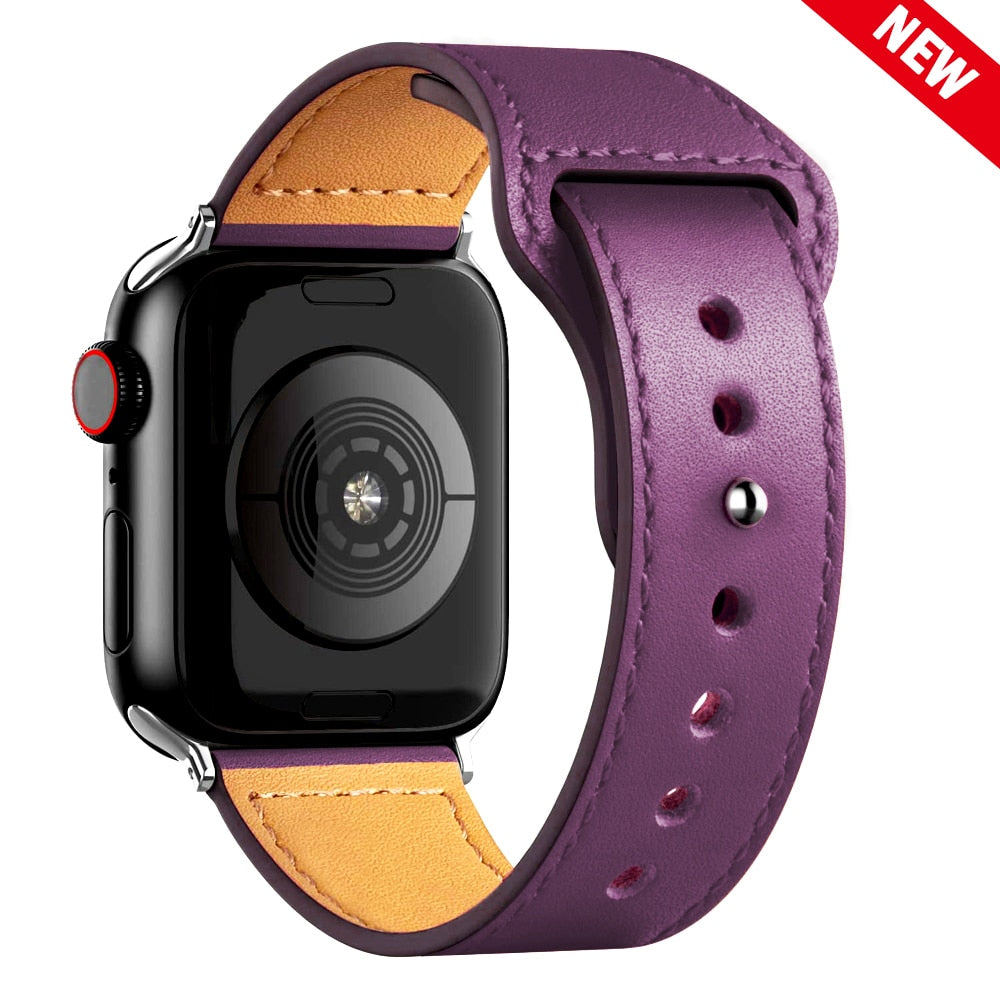 Apple Watch simil-leather band