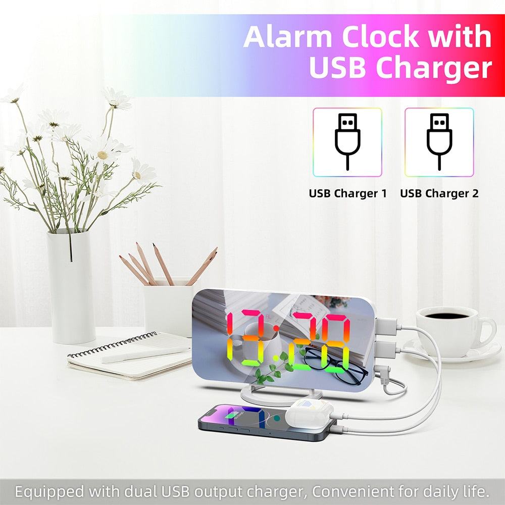 LED Projection Digital Alarm Clock