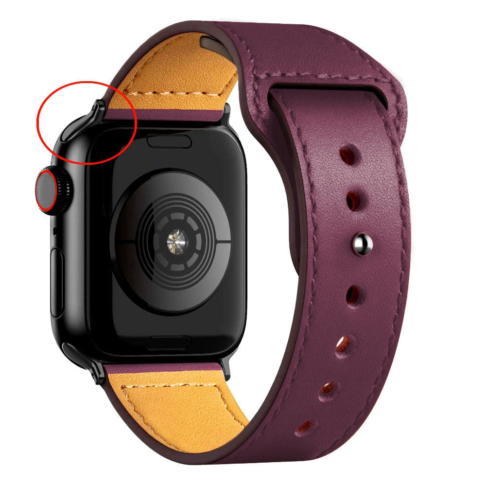 Apple Watch simil-leather band