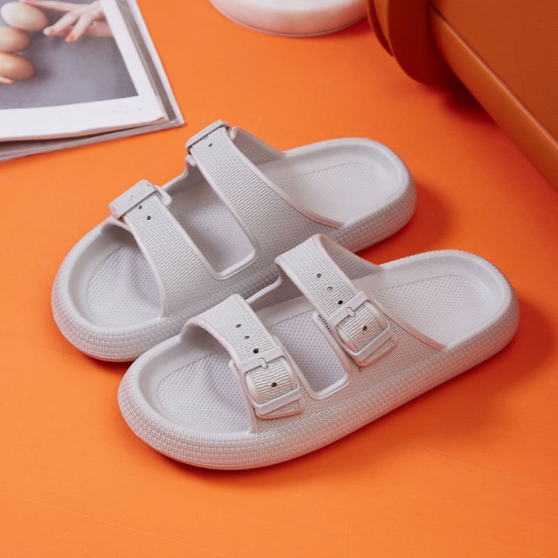 Soft Sole Slides/Sandals with buckle detail