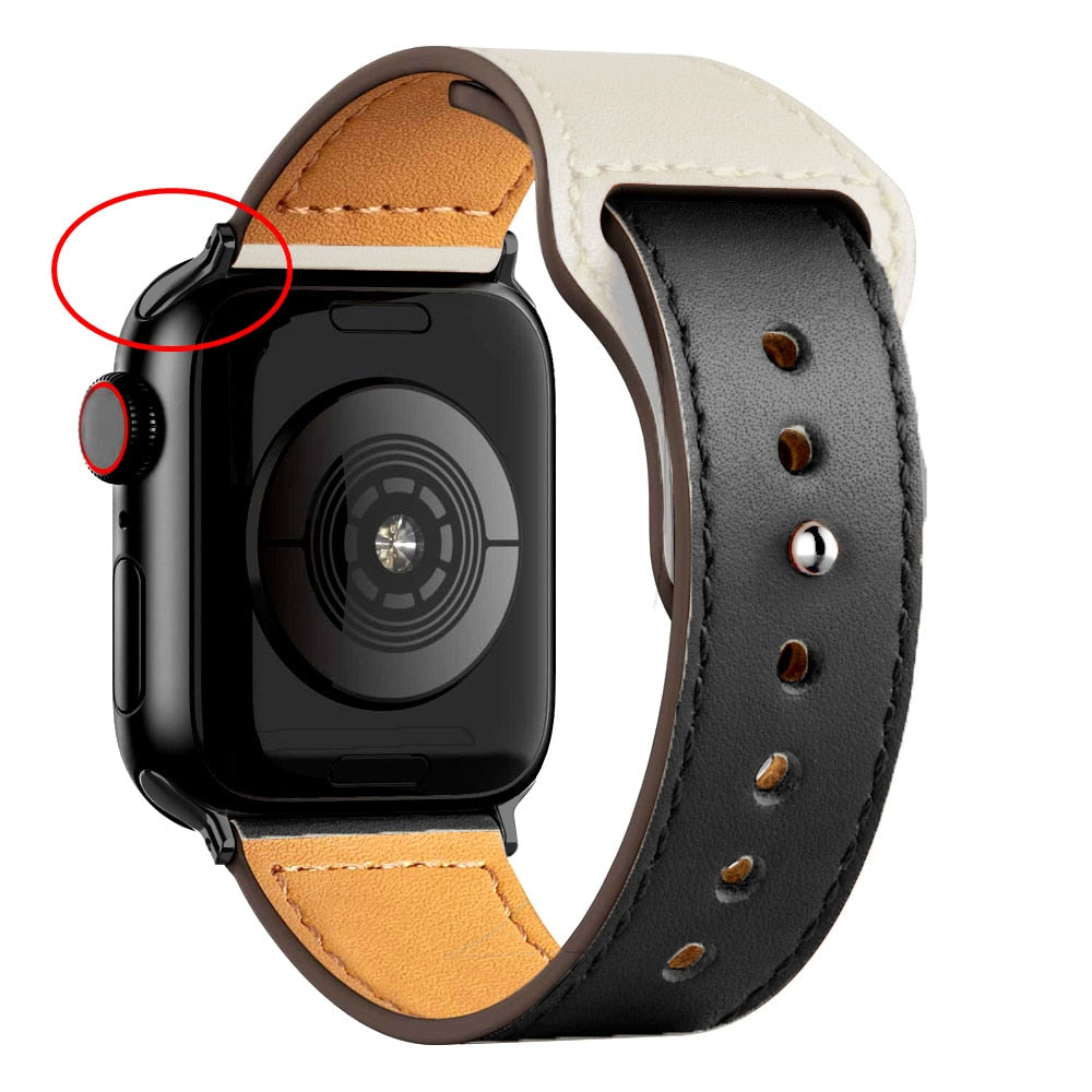 Apple Watch simil-leather band