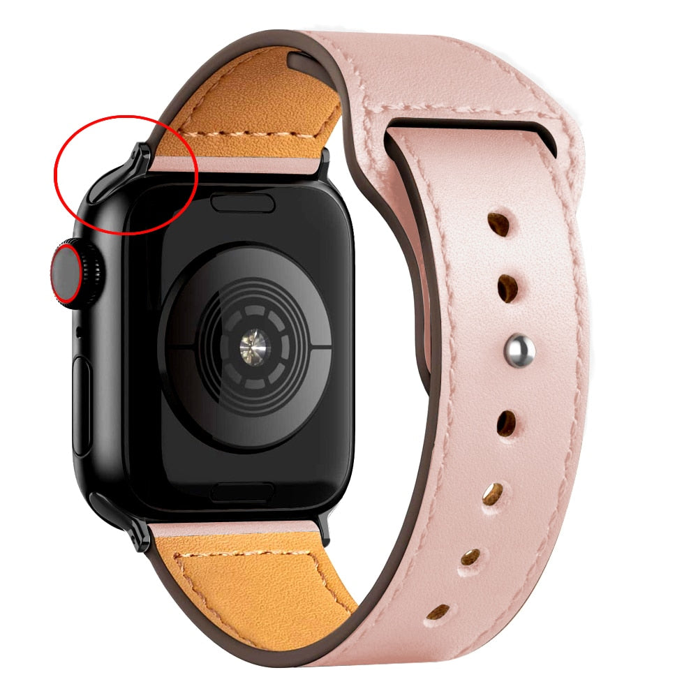 Apple Watch simil-leather band