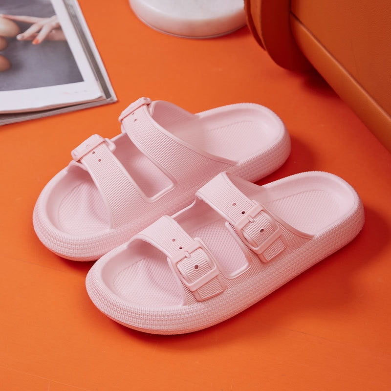 Soft Sole Slides/Sandals with buckle detail