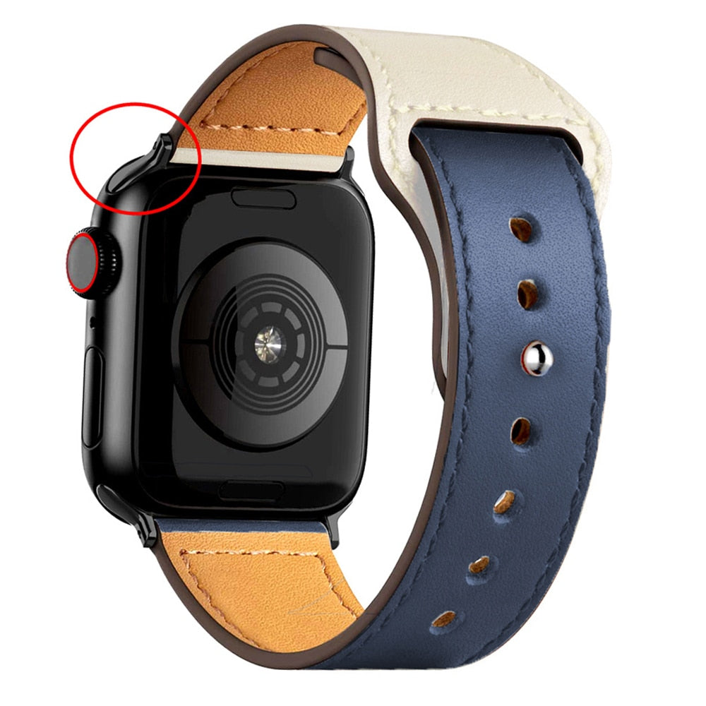 Apple Watch simil-leather band