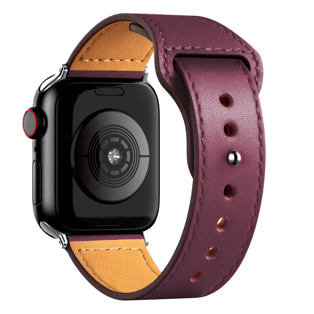 Apple Watch simil-leather band