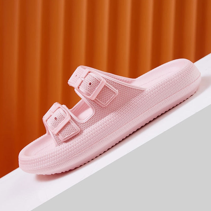 Soft Sole Slides/Sandals with buckle detail