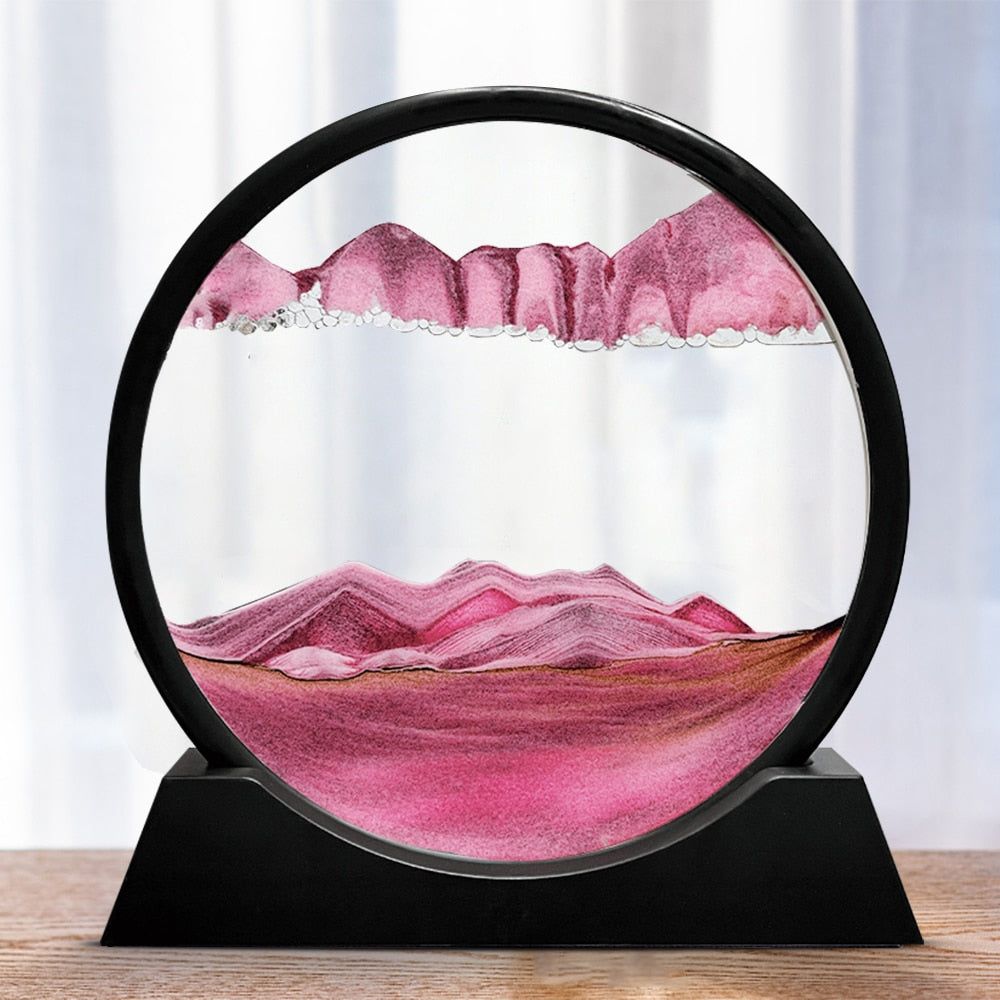 3D hourglass sand art