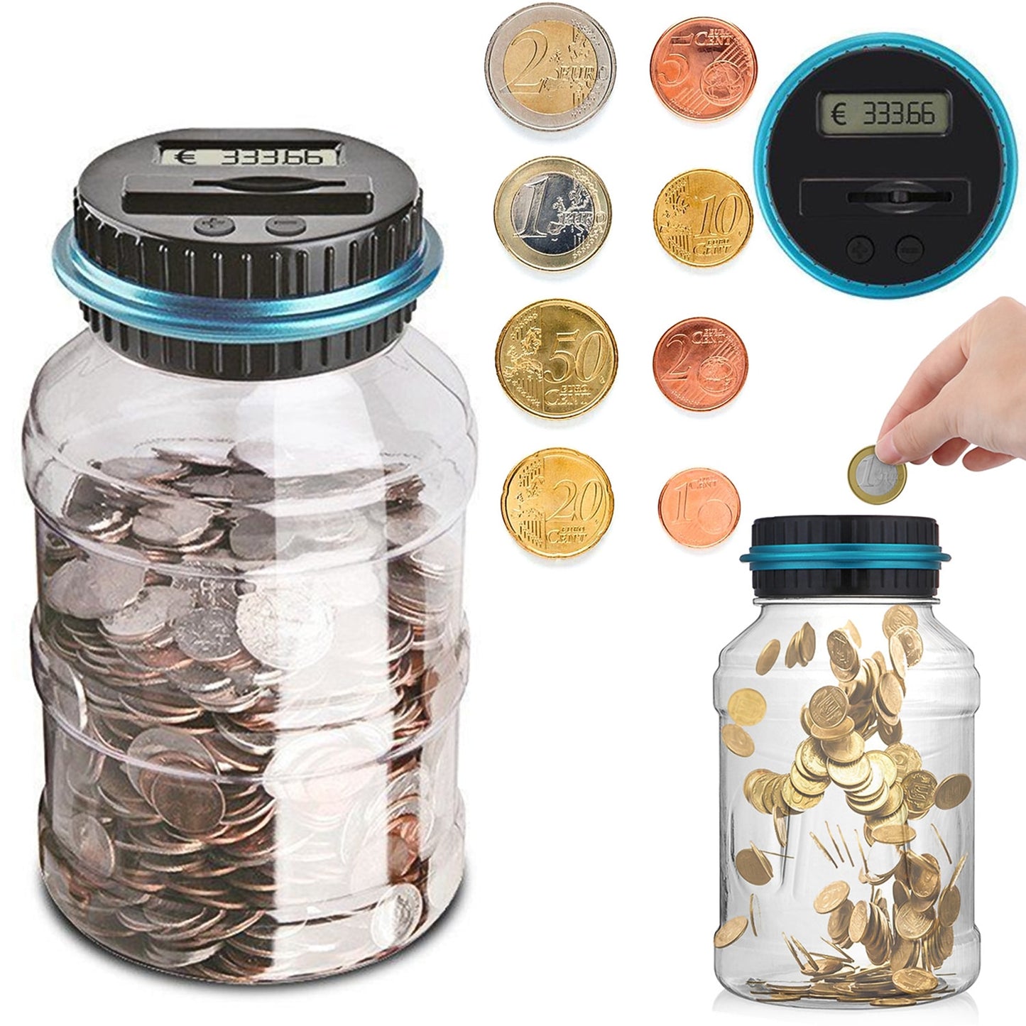 Digital Counting Coin Money Saving Box