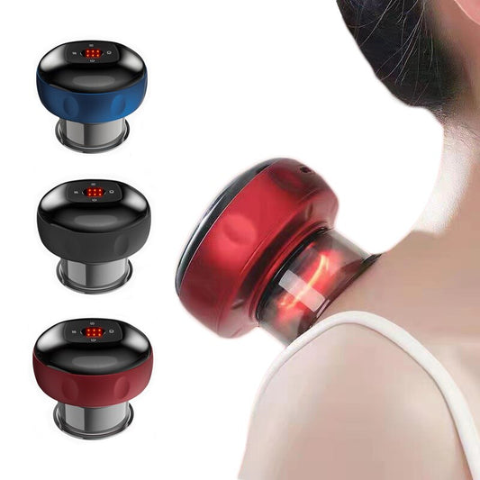 Smart Electric Vacuum Cupping Device Body Scraping Massager Heating