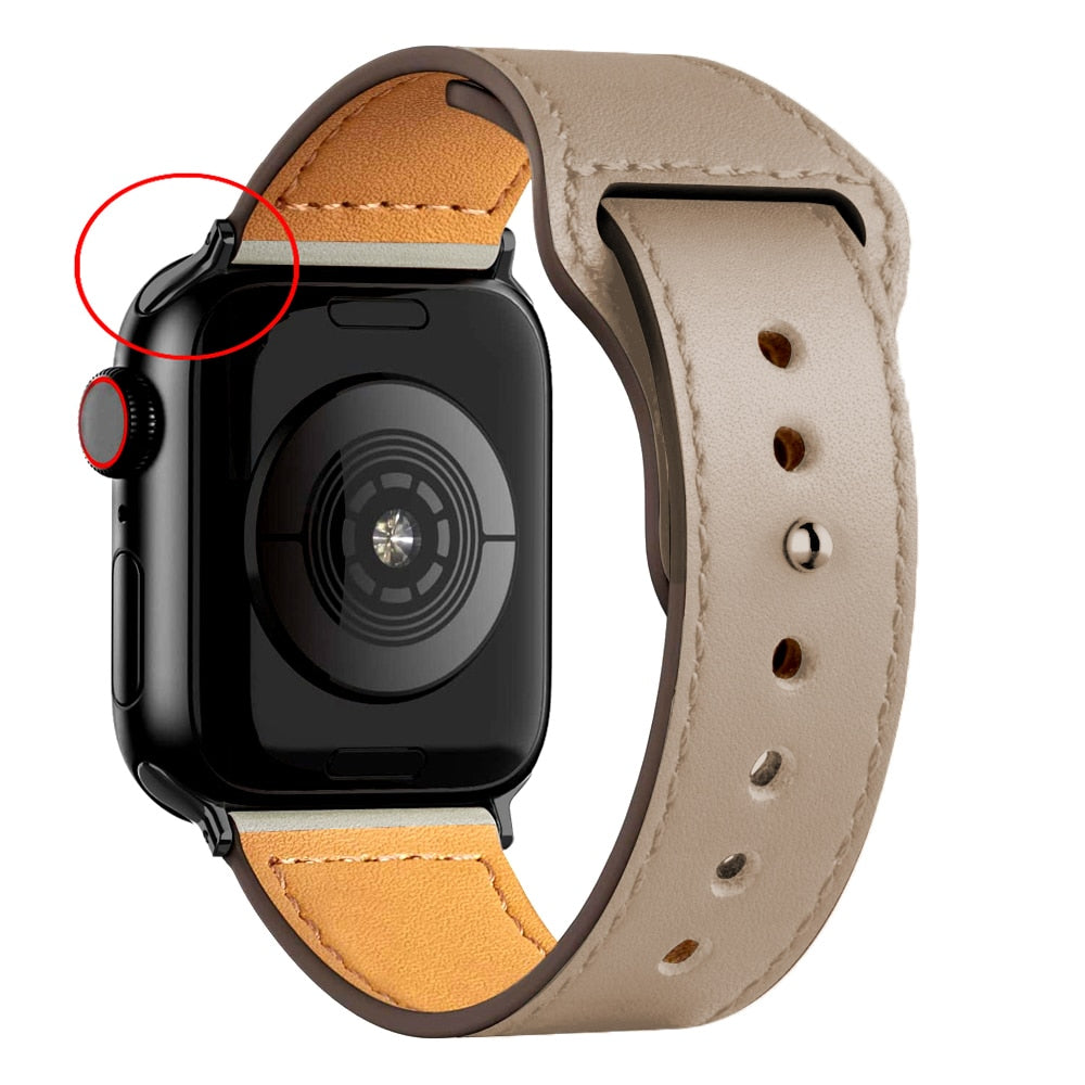 Apple Watch simil-leather band