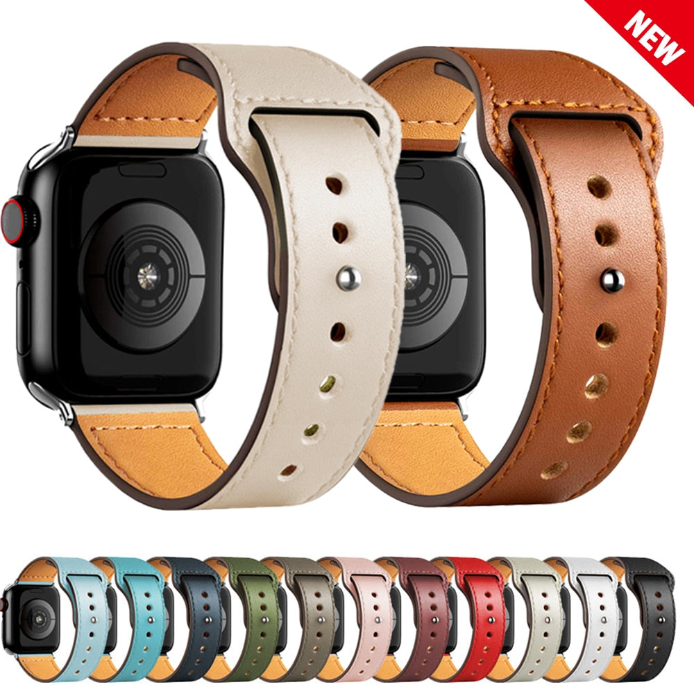 Apple Watch simil-leather band