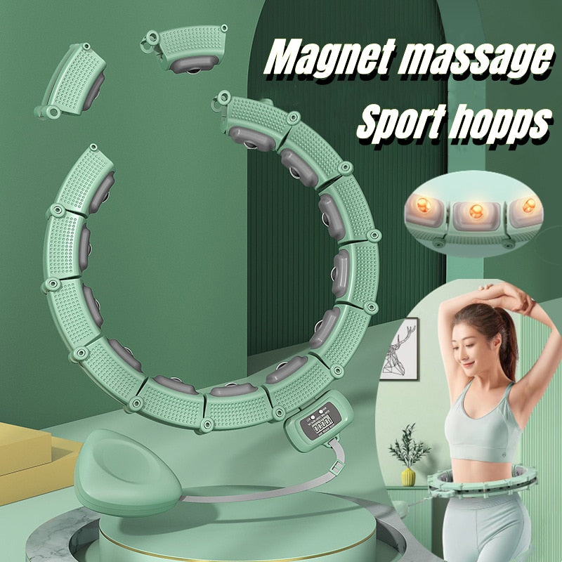 Adjustable Fitness Smart Sports Hoop Waist Trainer Massage Slimming Hoop